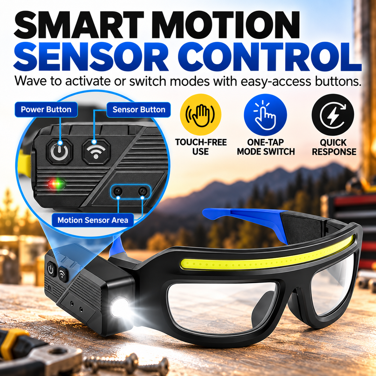 Multifunctional Eyewear Light