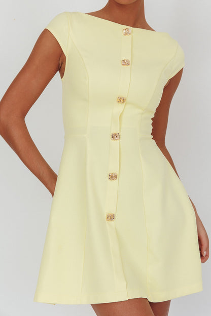 Rebel Cap Sleeve Mini Dress Butter