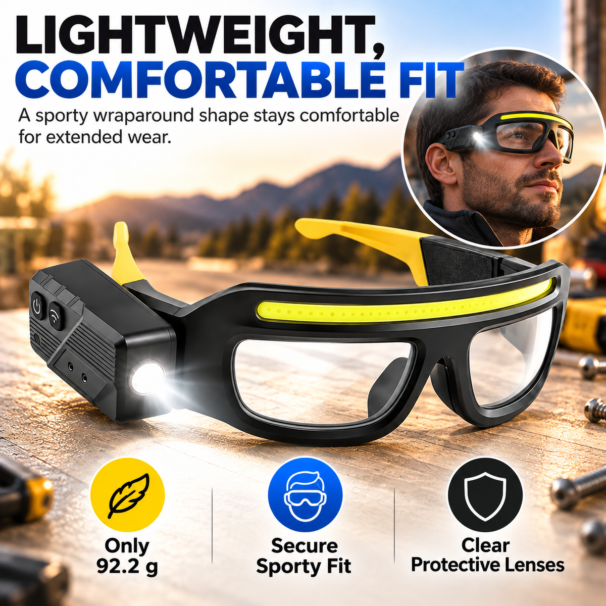 Multifunctional Eyewear Light