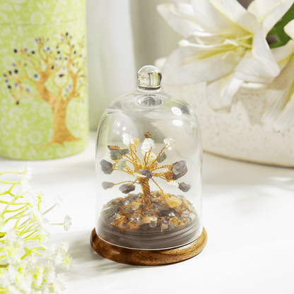 7 Chakra Healing Crystal Dome Tree | Spiritual Feng Shui Decor