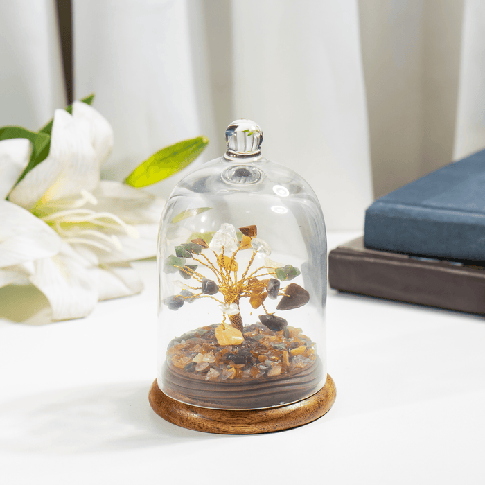 7 Chakra Healing Crystal Dome Tree | Spiritual Feng Shui Decor