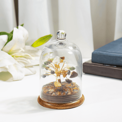 7 Chakra Healing Crystal Dome Tree | Spiritual Feng Shui Decor