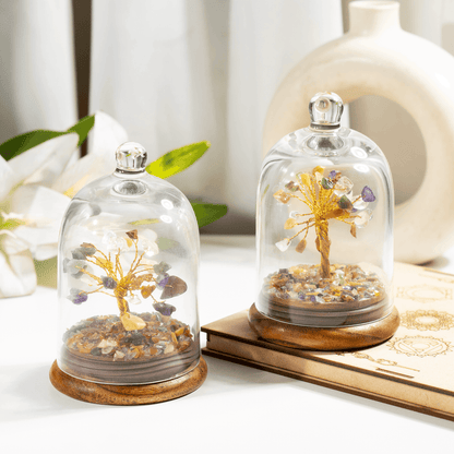 7 Chakra Healing Crystal Dome Tree | Spiritual Feng Shui Decor