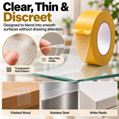 UltraGrip Double-Sided Mounting Tape – Heavy-Duty Mesh Adhesive for Home, Office & DIY