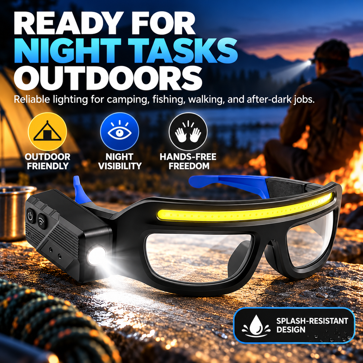 Multifunctional Eyewear Light
