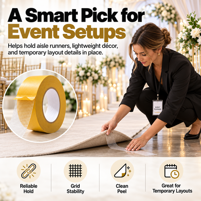 UltraGrip Double-Sided Mounting Tape – Heavy-Duty Mesh Adhesive for Home, Office & DIY