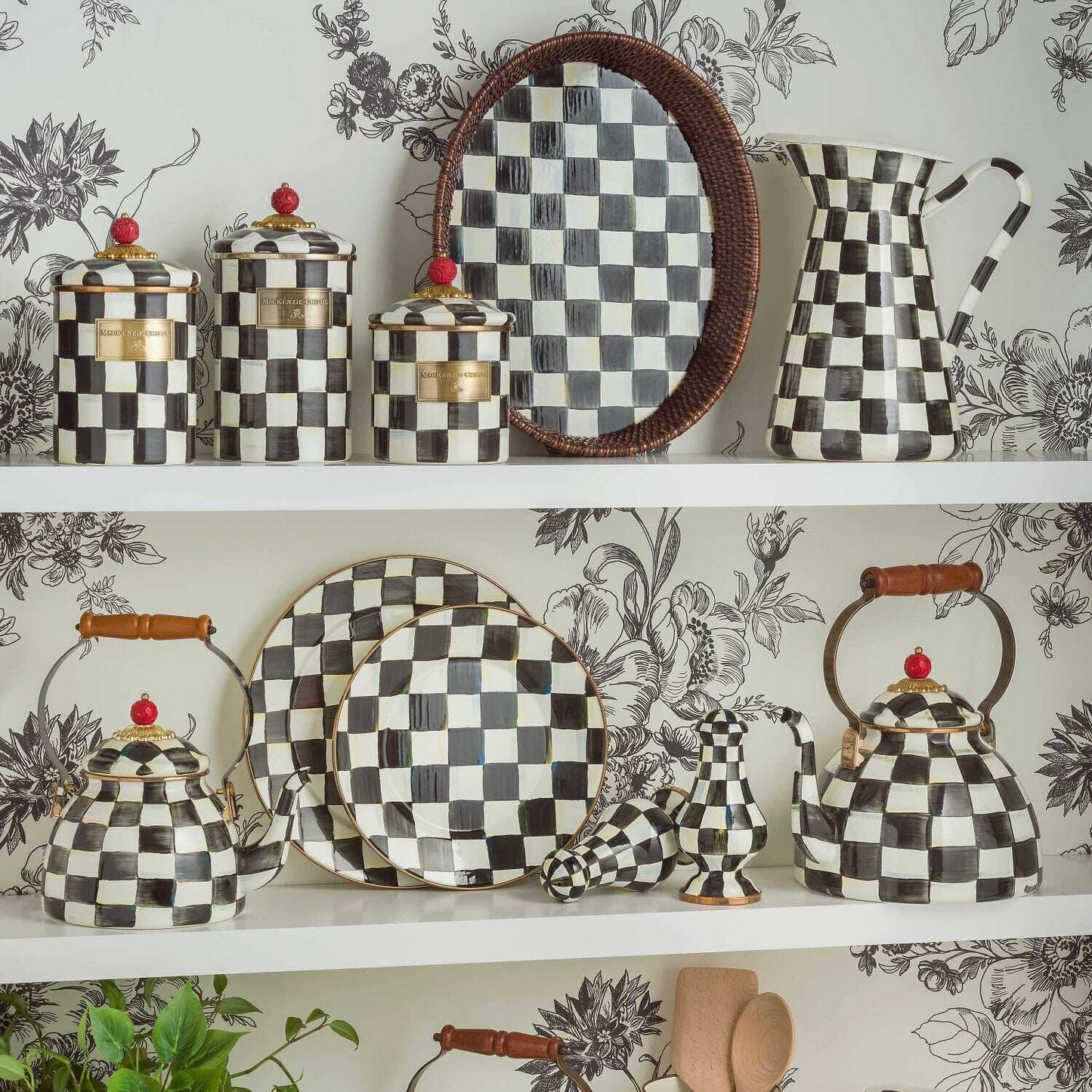Courtly Check Large Salt & Pepper Shakers
