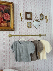 Darling Puff Cardigan Sweater ( mocha & crème now open for pre-order)