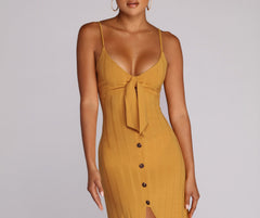 Button Down Beauty Maxi Dress