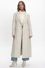 Zoyah Longline Trench Coat Oat