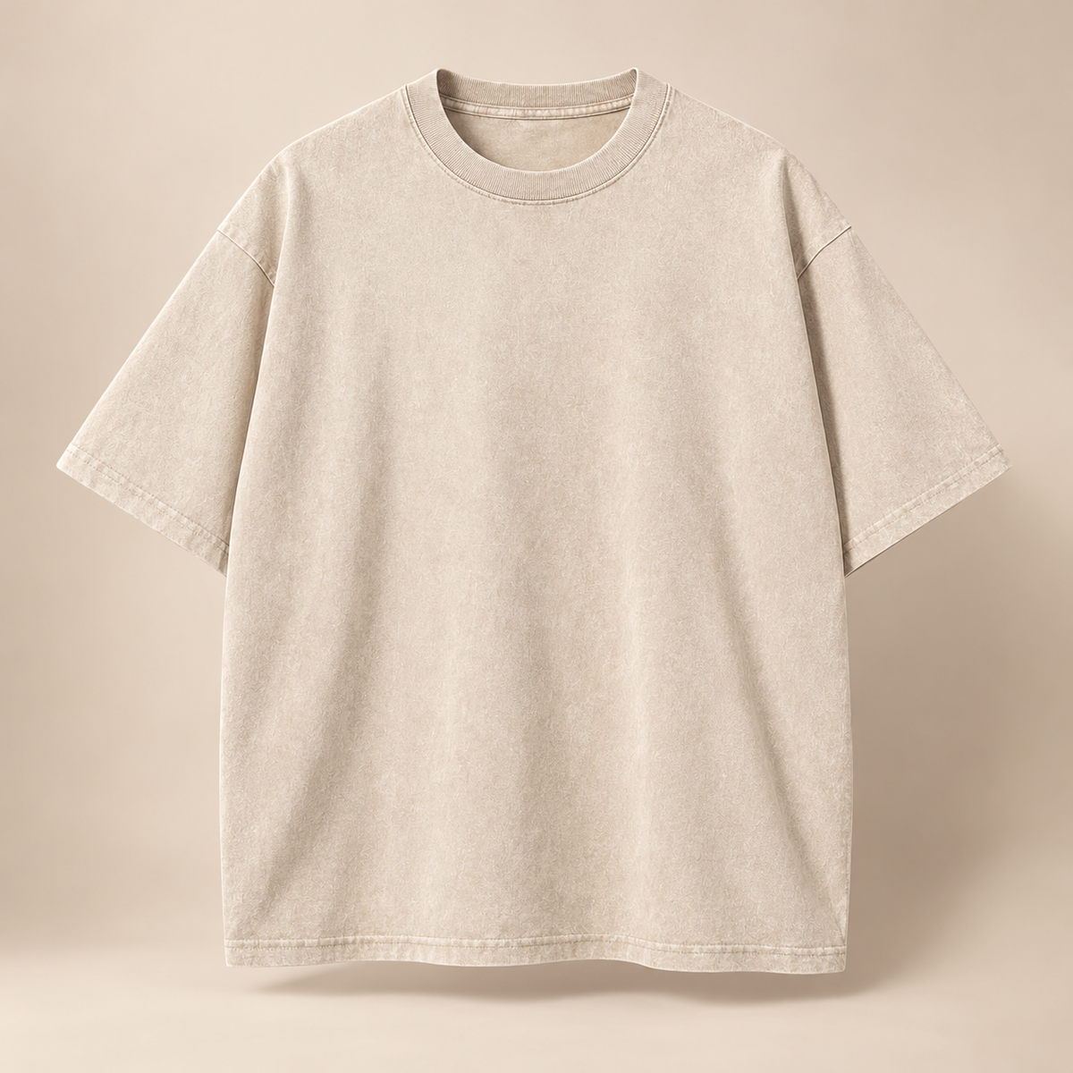 👕 Men's Vintage Washed Oversized Cotton Tee – Loose Fit Casual Short Sleeve Top ✨