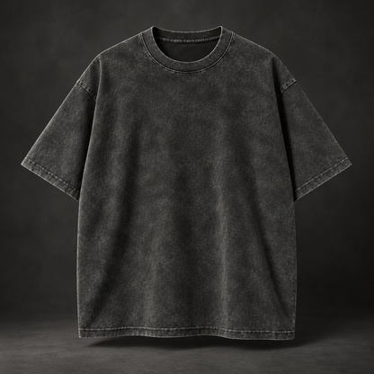 👕 Men's Vintage Washed Oversized Cotton Tee – Loose Fit Casual Short Sleeve Top ✨