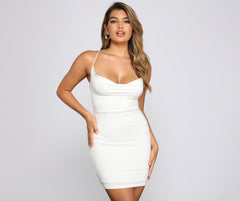 Chic Details Strappy Back Mini Dress