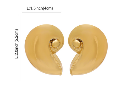 Ocean Wind Geometric Earrings