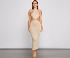 Endless Summer Halter Cutout Dress