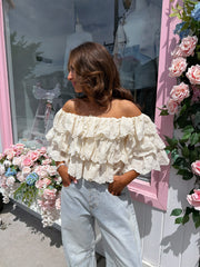 Lace Oat Ruffles Top RESTOCK