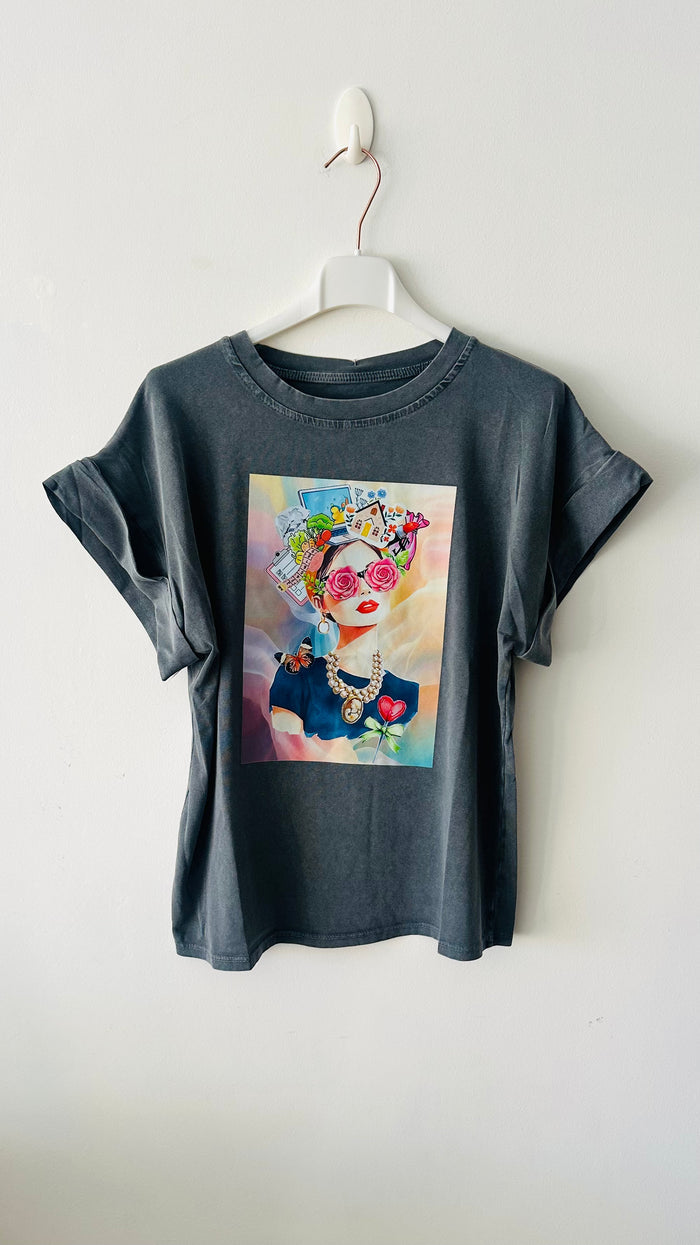 Camiseta Esencia de Frida +1 color