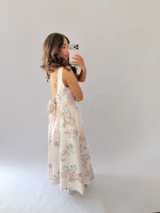 Versailles Floral Bow Maxi Dress
