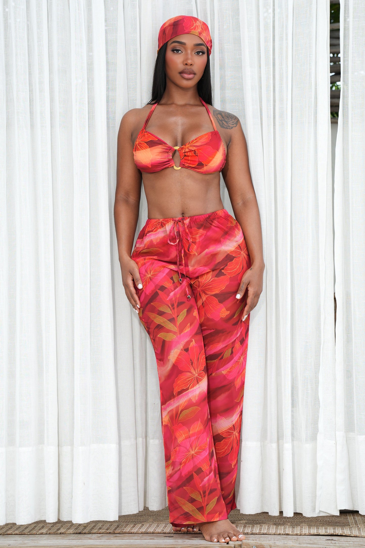 RAY PANTS-SUNSET PRINT