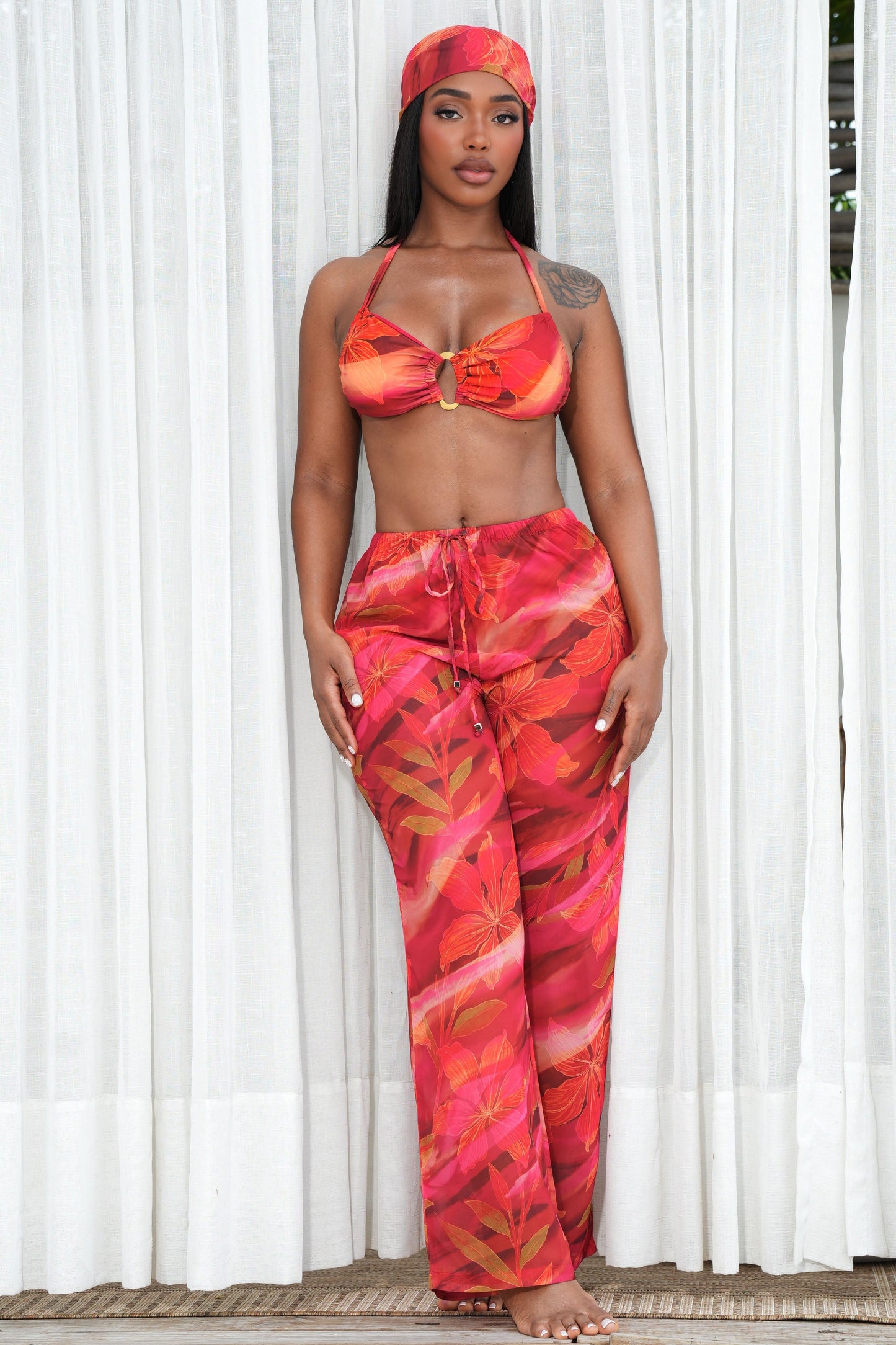 RAY PANTS-SUNSET PRINT