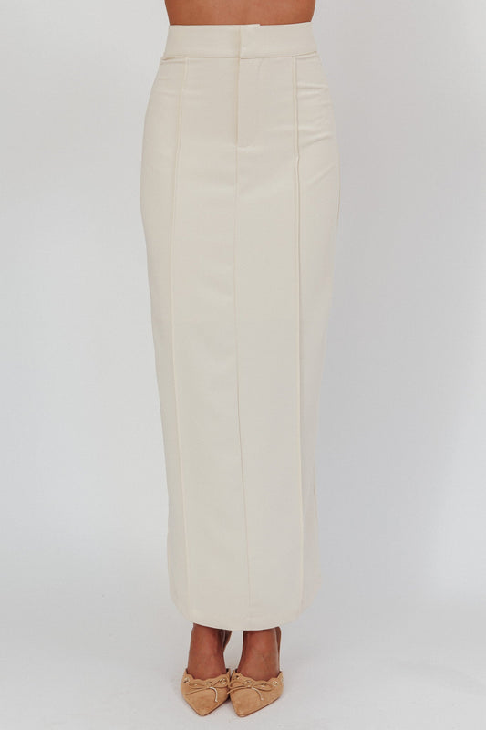 Like I Do Maxi Skirt Cream