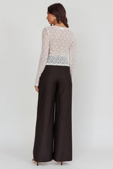 Nights Dream Wide Leg Pants Black