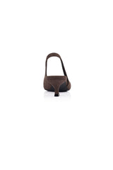 VERALI Lush Slingback Kitten Heels Chocolate