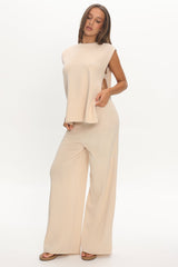 Homebody Ribbed Knit Pants Oat