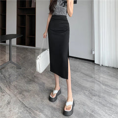 Side Slit Midi Skirt