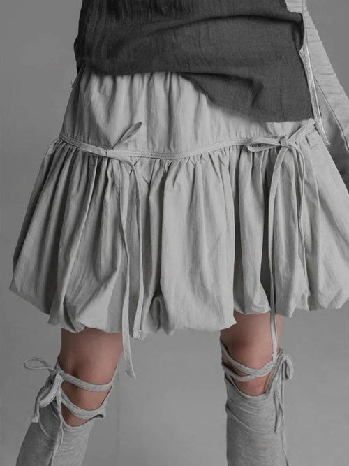 Y2K Grunge Bubble Mini Skirt