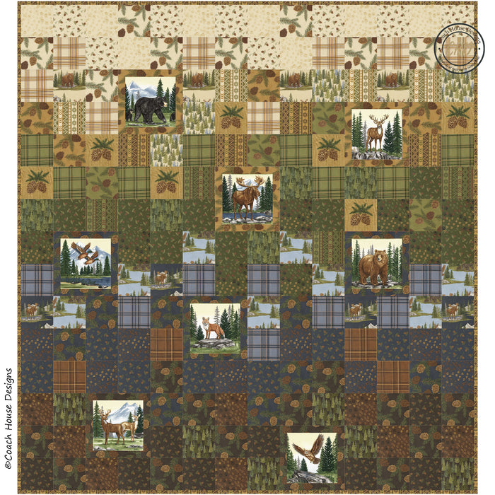 A Day in the Northwoods Downloadable PDF Quilt Pattern