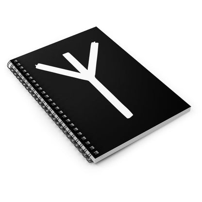 Algiz (Protection) Viking Rune Spiral Notebook Scandinavian Design Studio