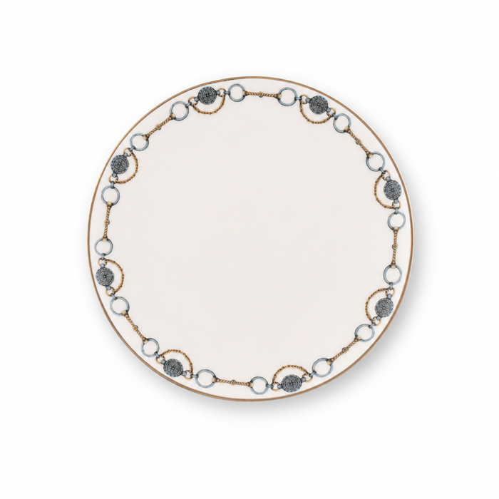 Amarillo Concho Pattern Bone China Round Bread Plate 1