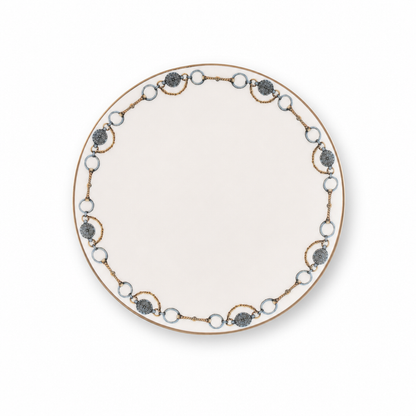 Amarillo Concho Pattern Bone China Round Bread Plate 1