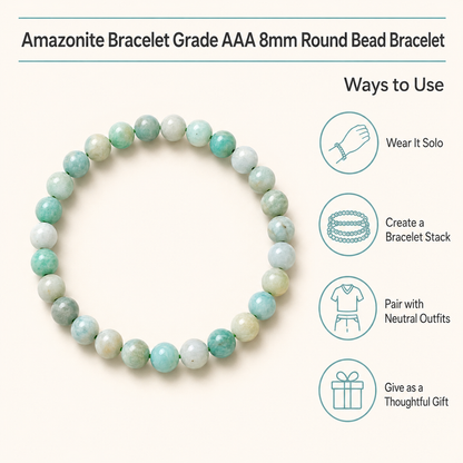 matte amazonite bracelet