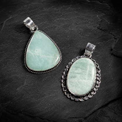 Amazonite Pendants – Natural Crystal Pendants Healing Gemstone Pendants