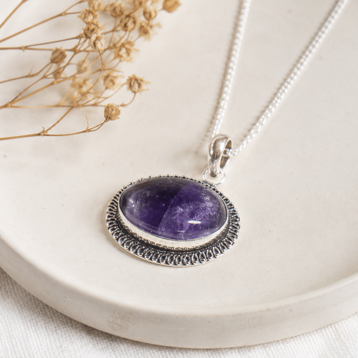 Amethyst Pendants – Natural Crystal Pendants Healing Gemstone Pendants