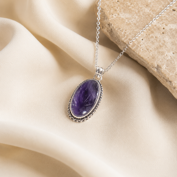 Amethyst Pendants – Natural Crystal Pendants Healing Gemstone Pendants