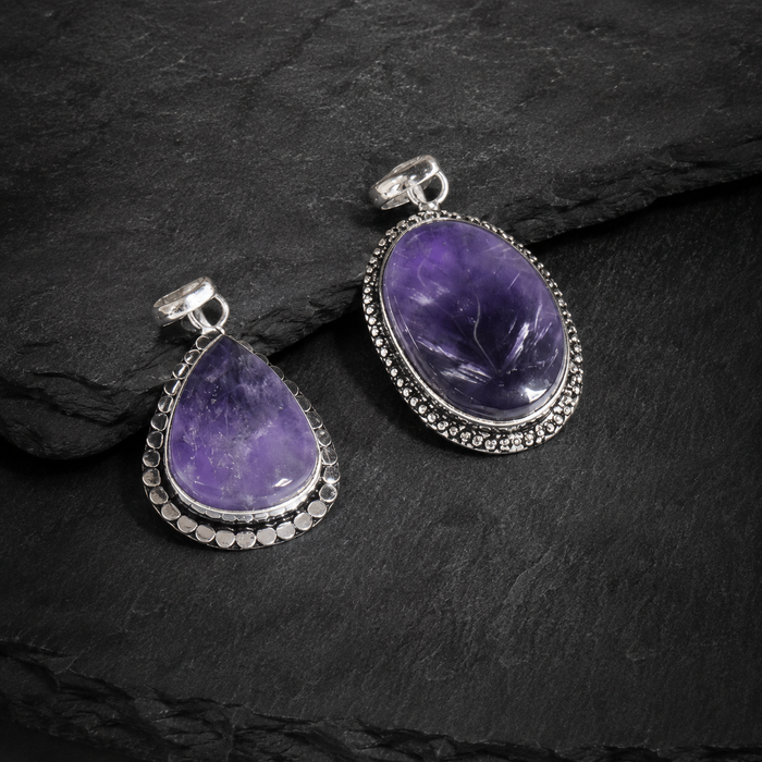 Amethyst Pendants – Natural Crystal Pendants Healing Gemstone Pendants