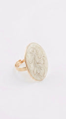 Anillo Maxi óvalo marmoleado +6 colores