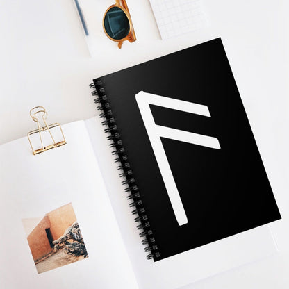 Ansuz (Wisdom) Viking Rune Spiral Notebook Scandinavian Design Studio