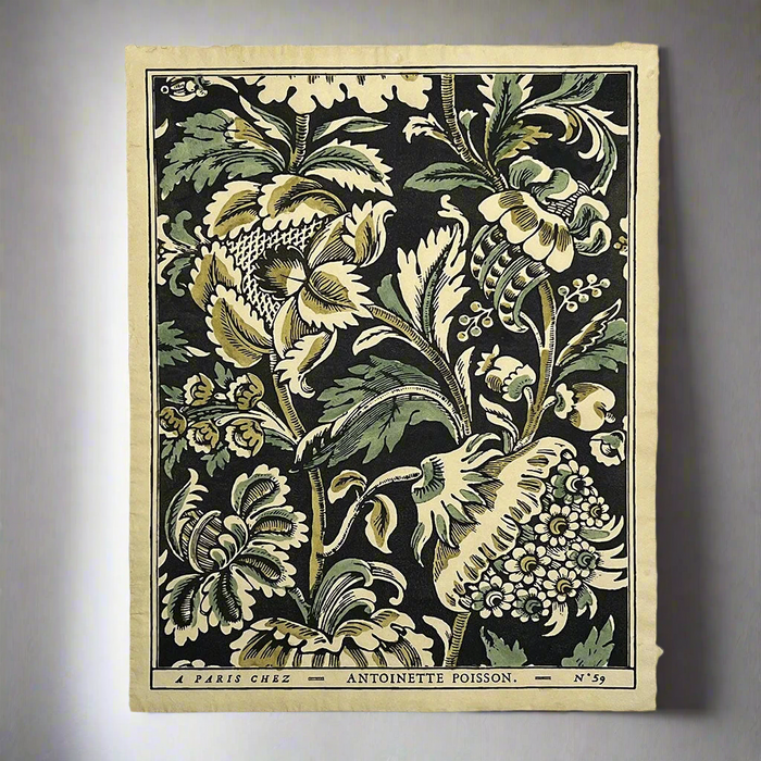 Antoinette Poisson Papier Dominote Grand Pavots (Large Poppies) 59b