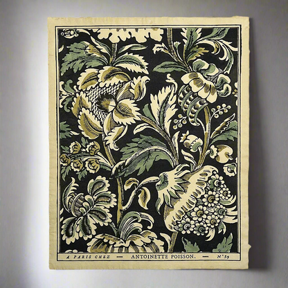Antoinette Poisson Papier Dominote Grand Pavots (Large Poppies) 59b