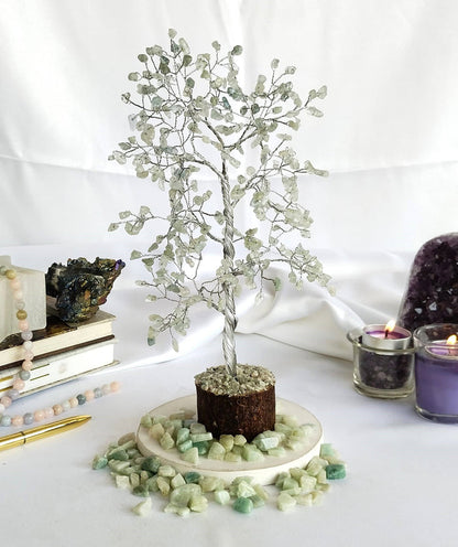 Aquamarine Gemstone Tree, Crystal Tree Of Life.