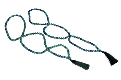 Azurite Malachite Beads Mala