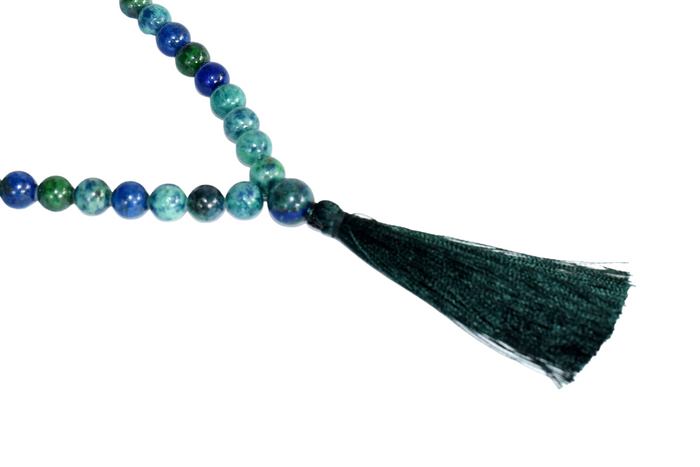 Azurite Malachite Beads Mala