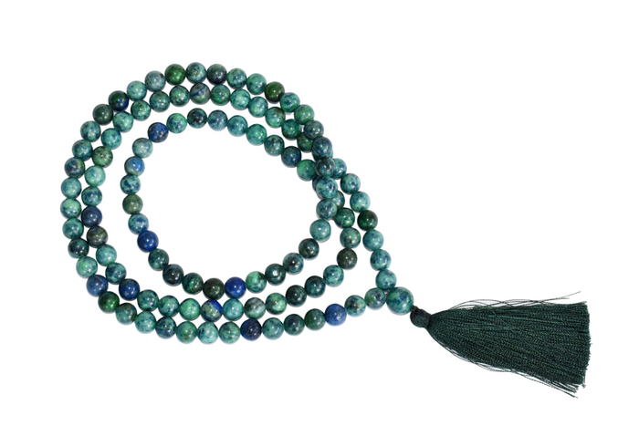 Azurite Malachite Beads Mala