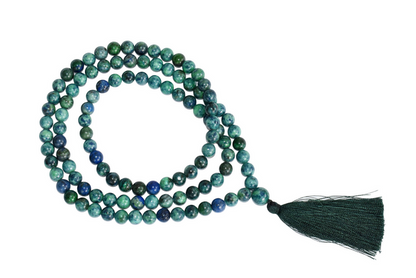 Azurite Malachite Beads Mala