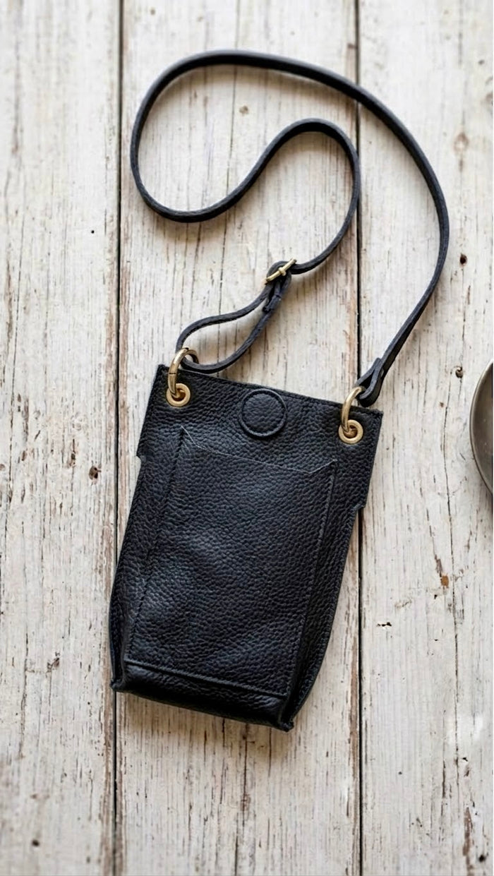 Bandolera Porta Móvil de Piel & Pelo Camuflaje