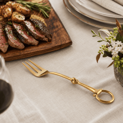 Bit Serving Fork - Stainless Steel Shiny Gold 6